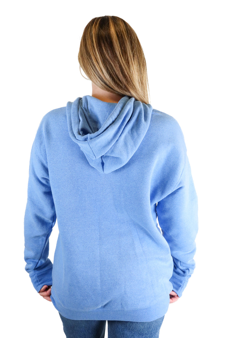 Blue Dallas Fort Worth Graphic Hoodie (M)
