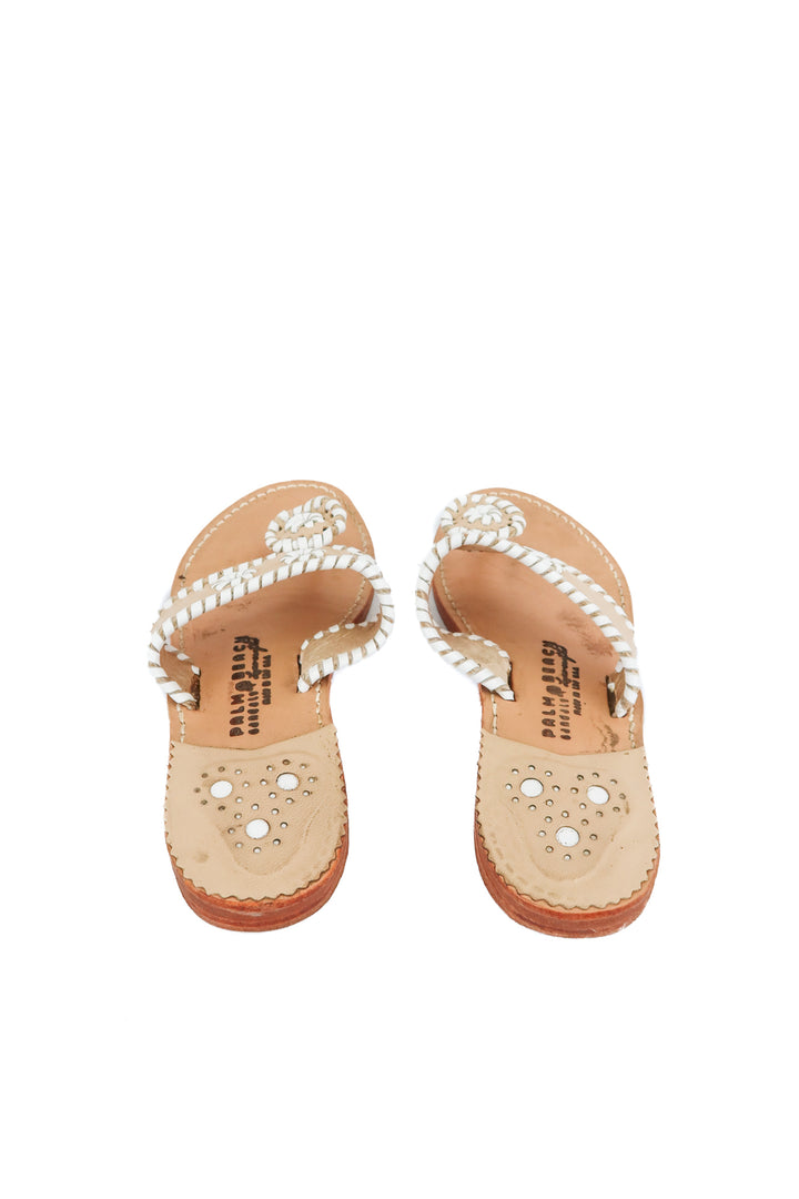 Palm Beach nude/white sandals (7)