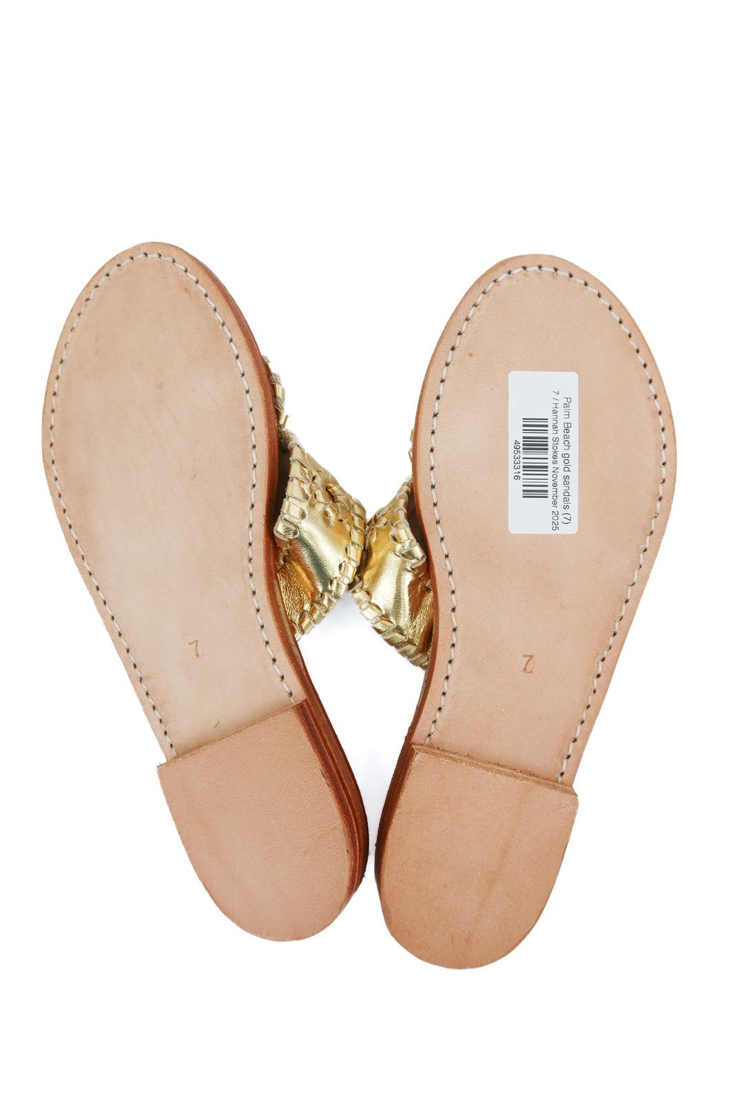 Palm Beach gold sandals (7)