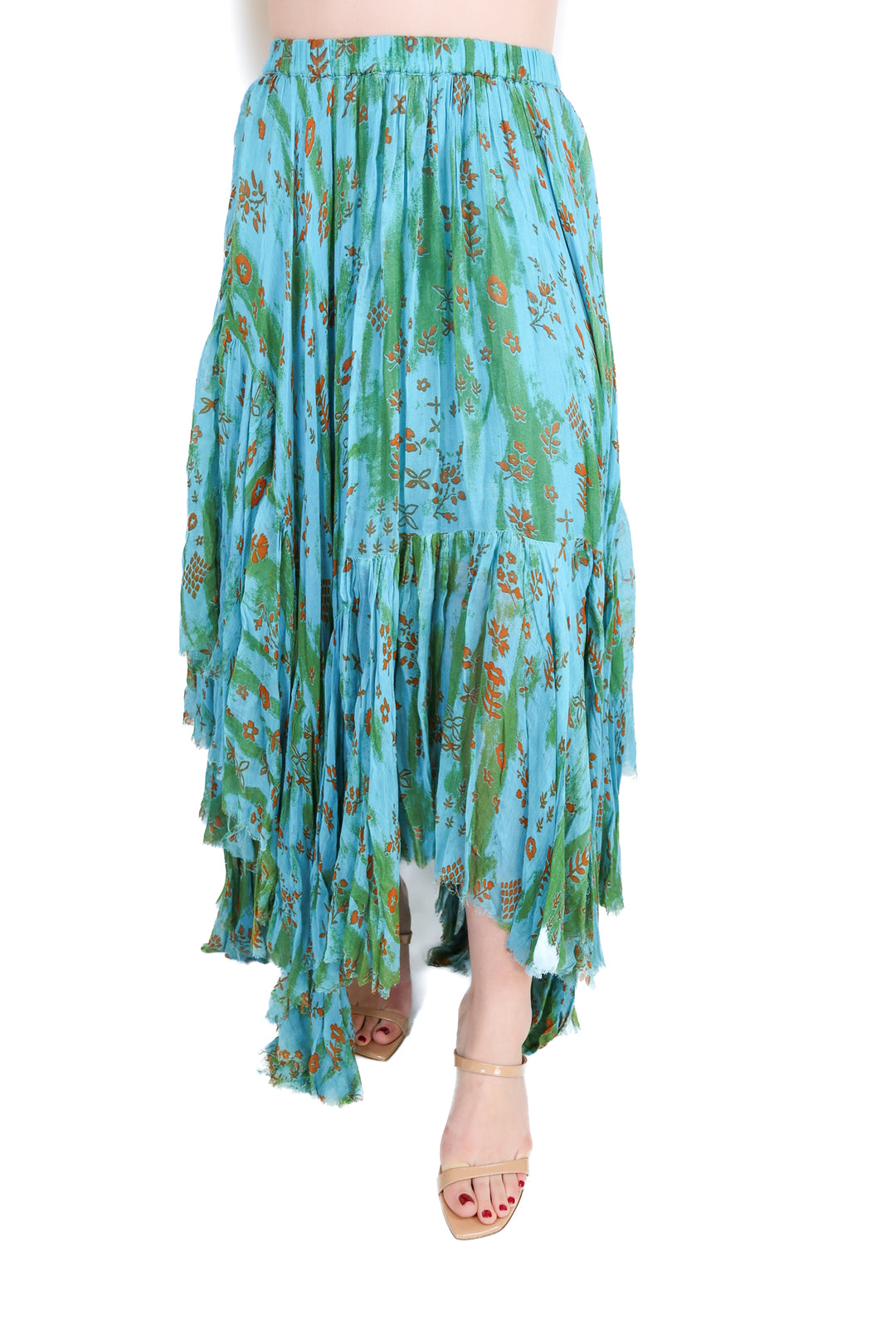 Free People blue layered skirt (s; retail $128)