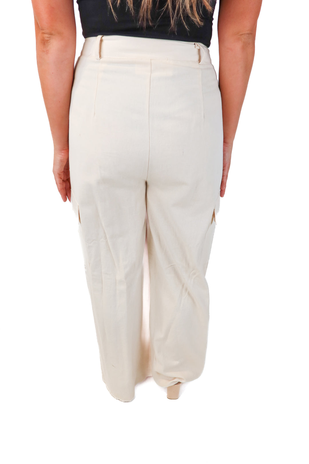 missguided beige cargo pants (8T)