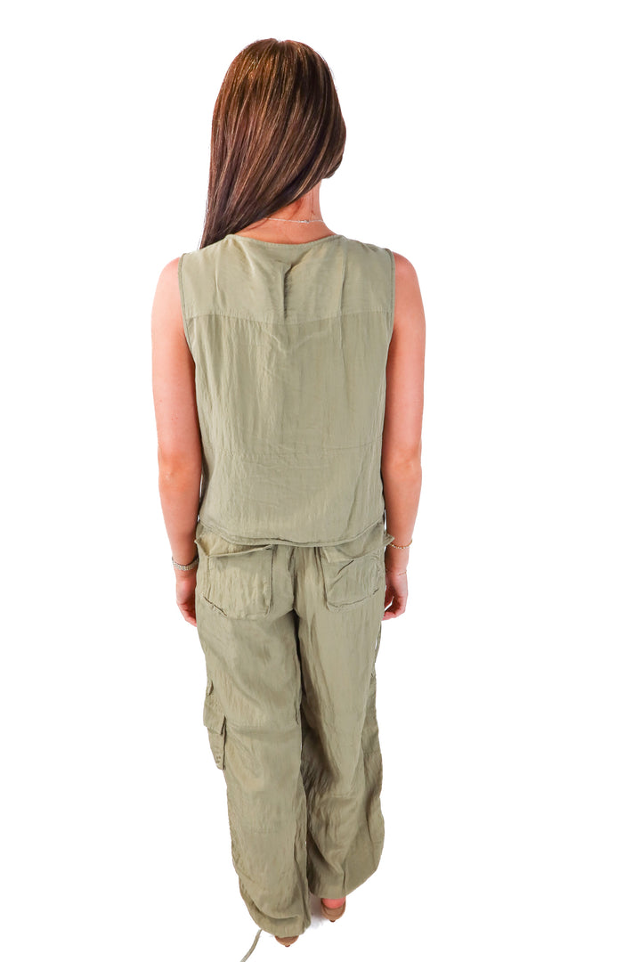 SOLD LPA green cargo set (m; retail $330)