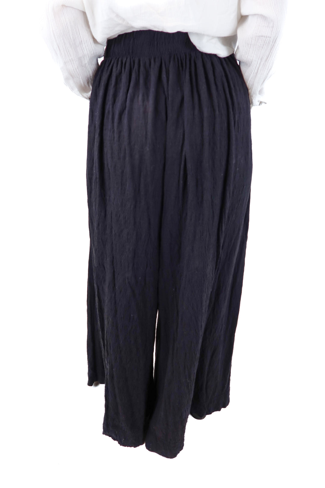 free people beach black wide leg pants (s; retail $98)