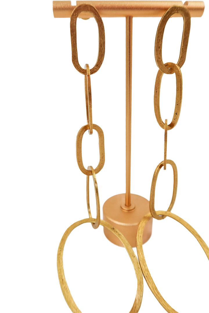 gold chain chunky statement earrings