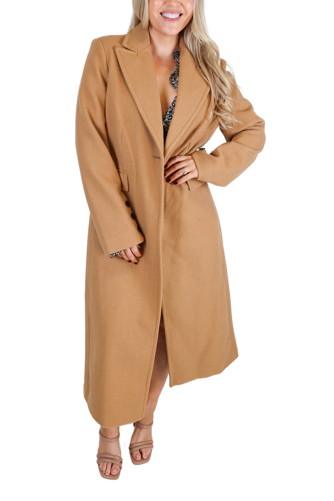 Sam Edelman Camel Long Coat NWT (M; Retail $220)