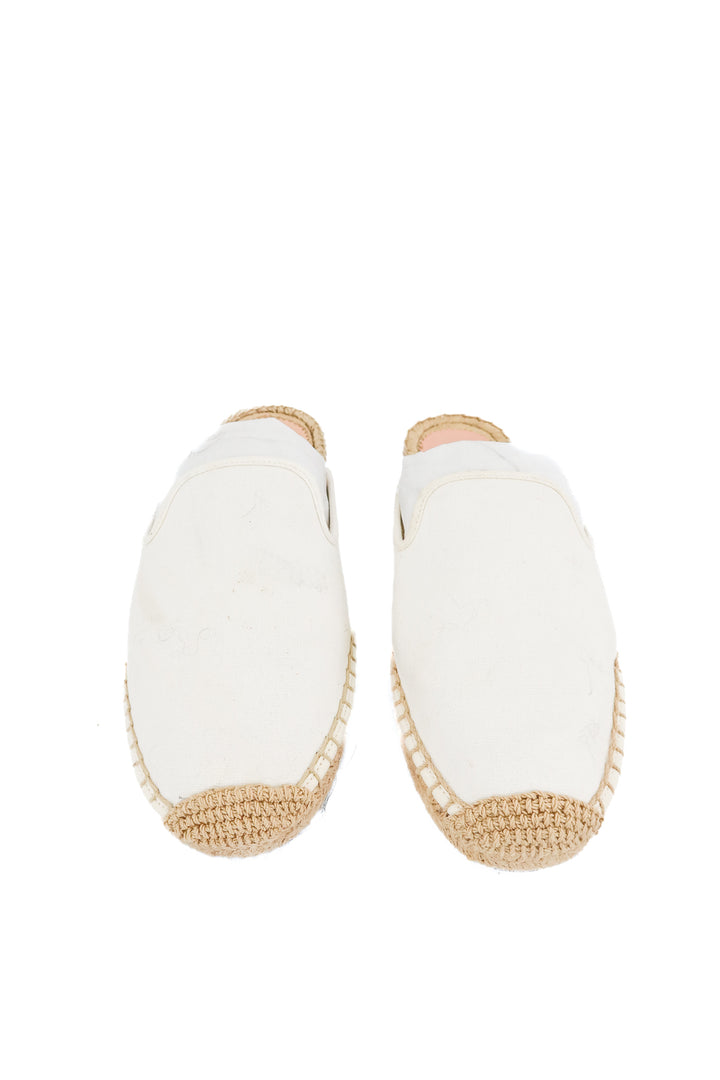 J Crew white canvas flats (7)