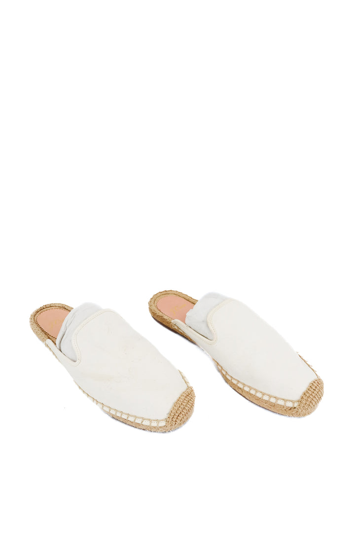J Crew white canvas flats (7)