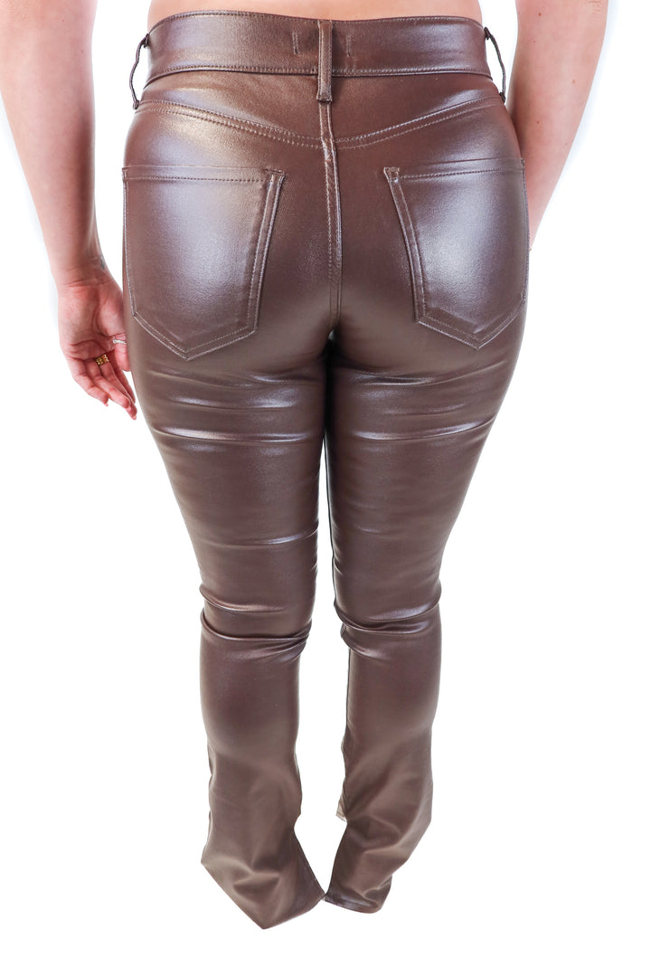 express brown metallic pants NWT (8L)