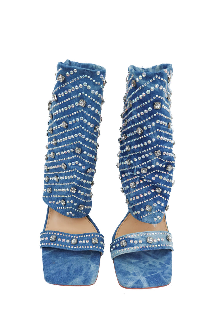 azalea wang denim rhinestone heels (9)