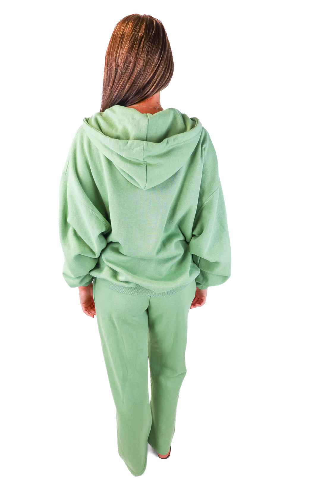 princess polly green loungewear set (6; retail $110)