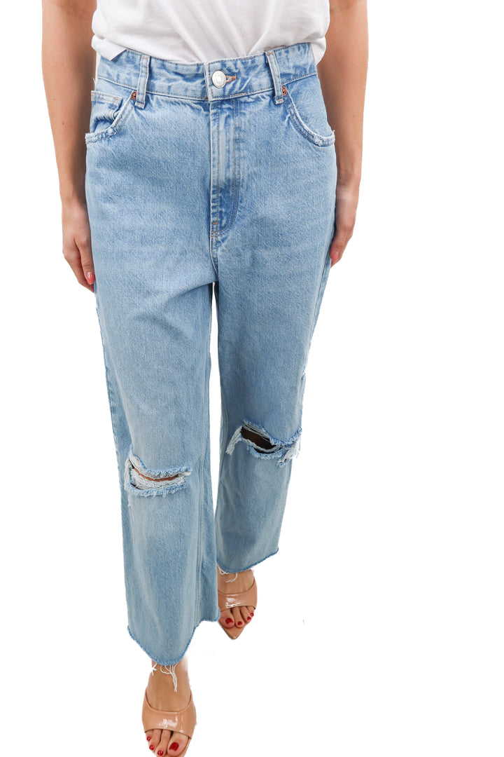 Zara light wash distressed denim (26)