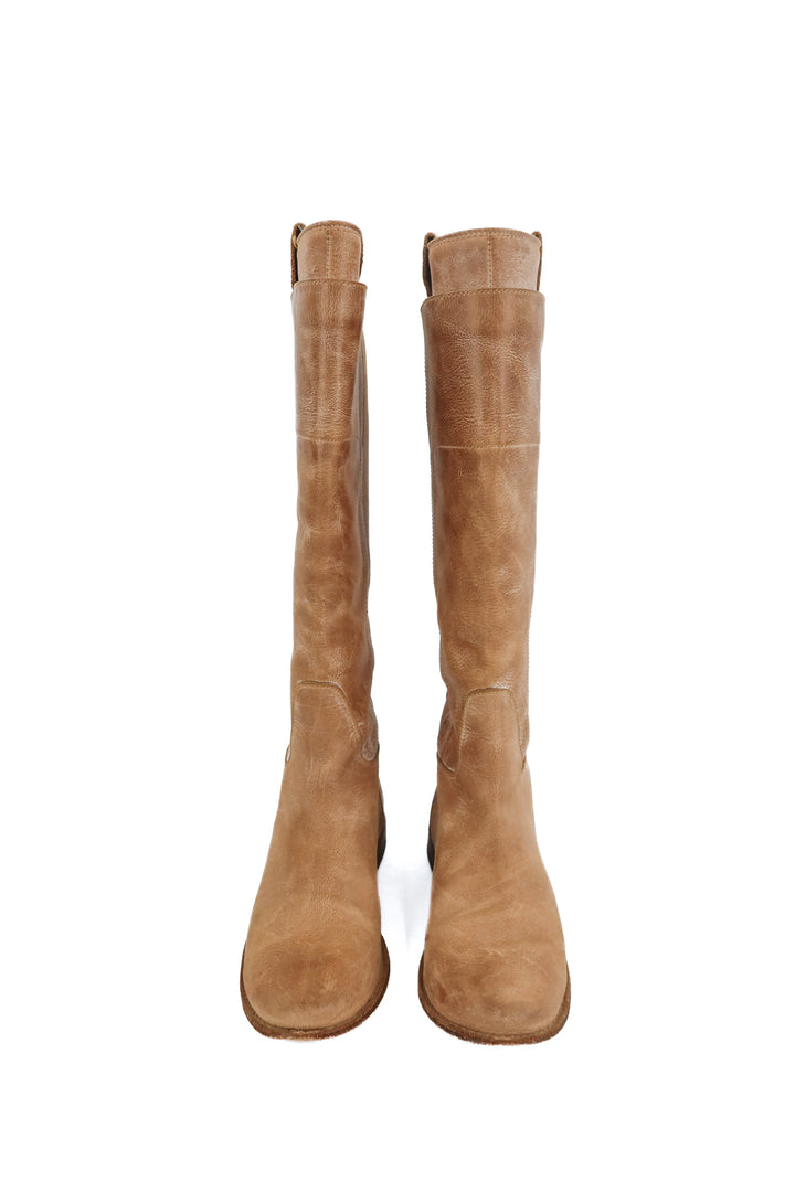 Frye tall leather boots (7; retail $398)