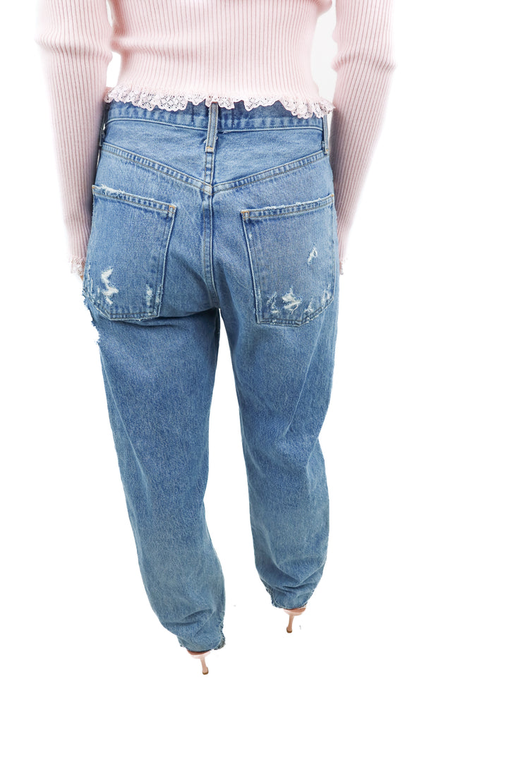 Agolde light wash distressed 90s jeans (26)