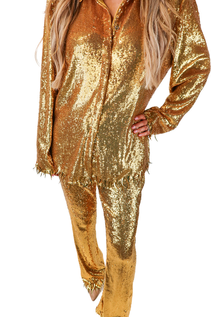 AUCTION novaluxe gold sequin set (xl)*- ends 5/20 at 8pm CT