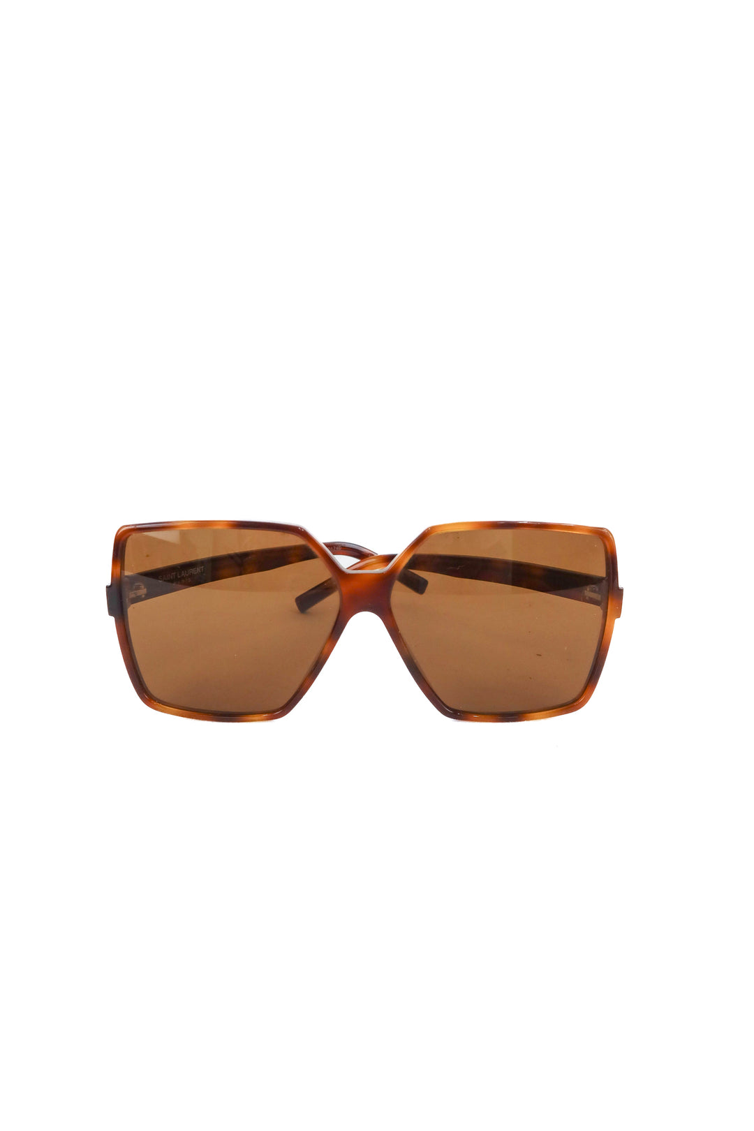 saint laurent brown square frame sunglasses