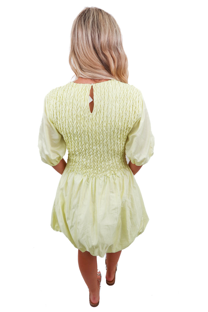 Merlette yellow bubble dress (S)