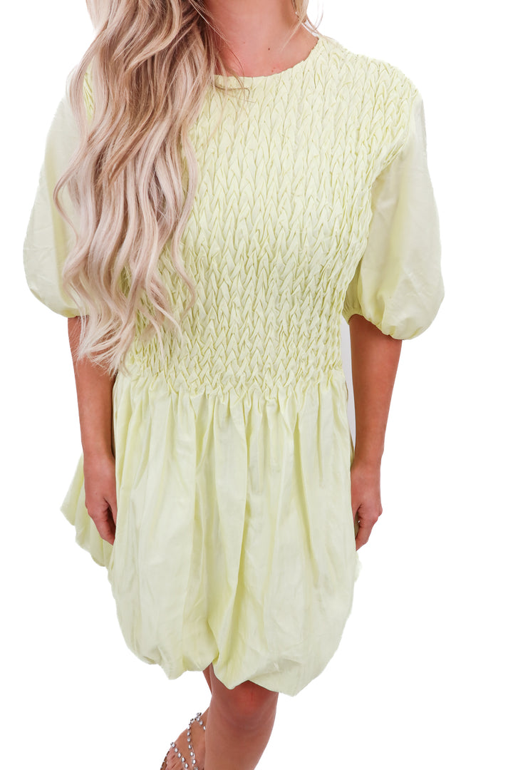 Merlette yellow bubble dress (S)
