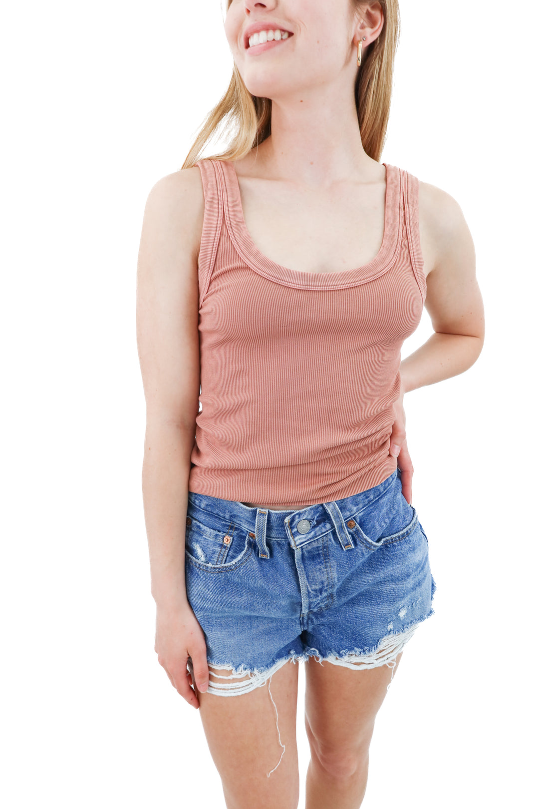y'all come back dusty pink tank top (o/s)