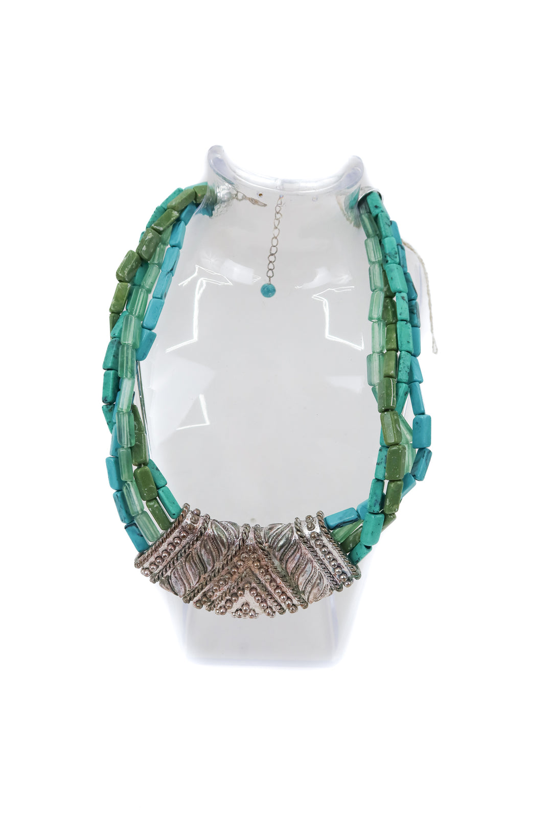 chunky western beaded necklace