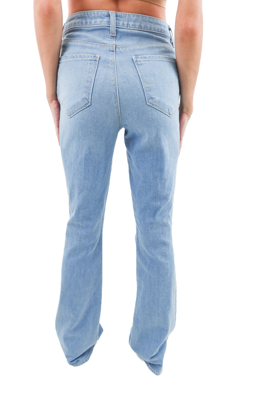 lagence light wash flare jeans (28; retail $290)