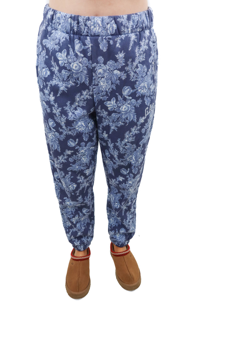 Gap x LoveShackFancy blue floral jogger sweatpants (S)