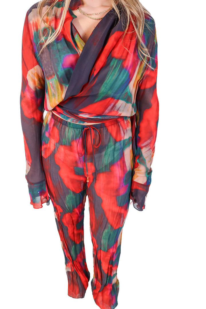 rat and boa multi color sheer set (M*)