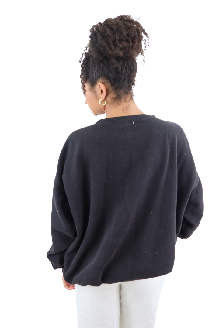Show Me Your Mumu black LA Tennis Club sweatshirt (M; retail $114)