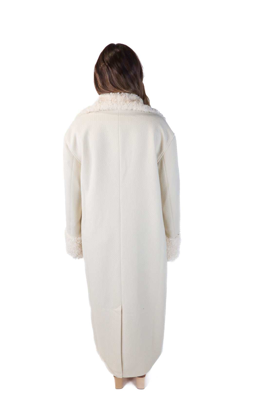 amanda uprichard cream long coat NWT (L)