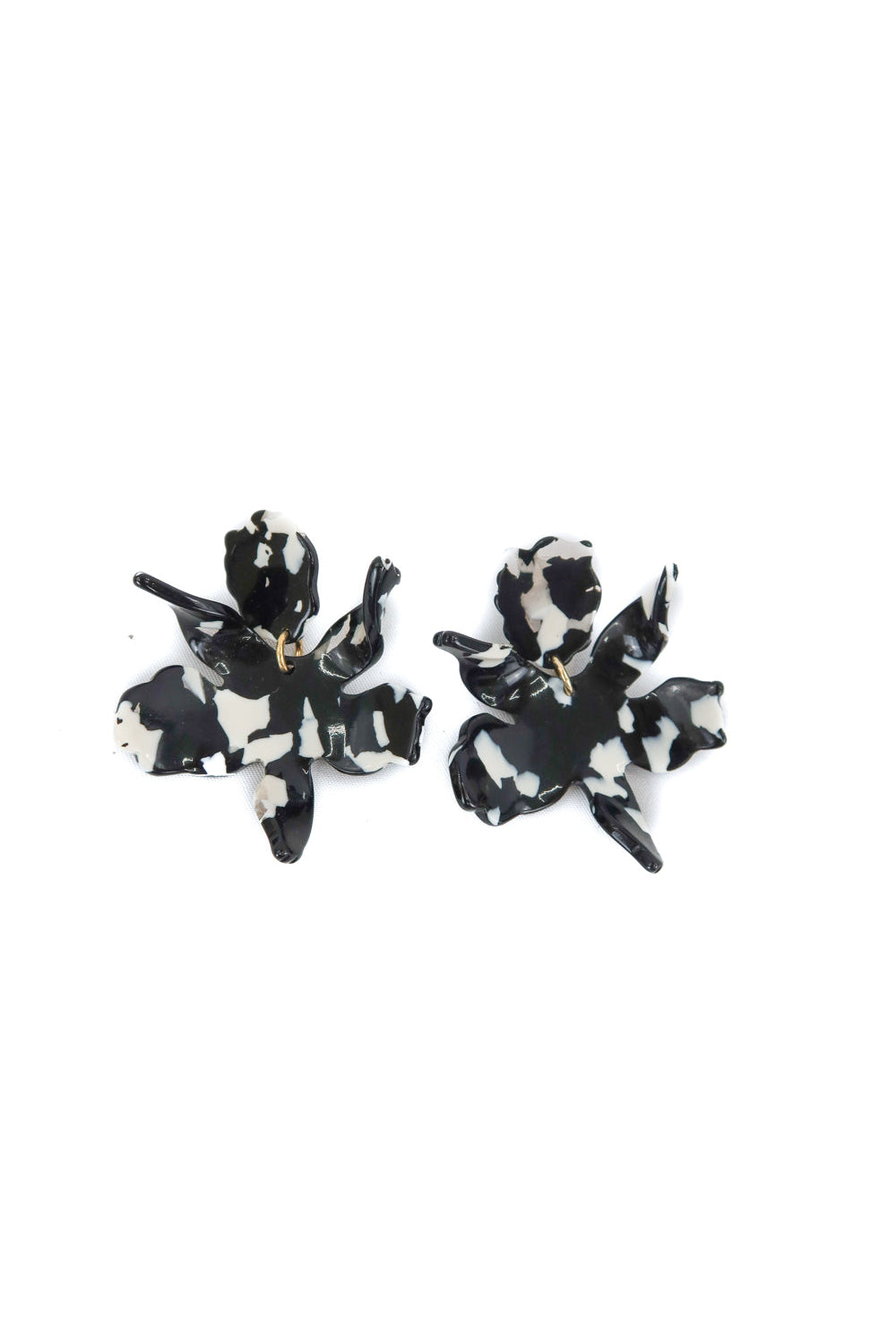 lele sadoughi black lily drop earrings (retail $125)