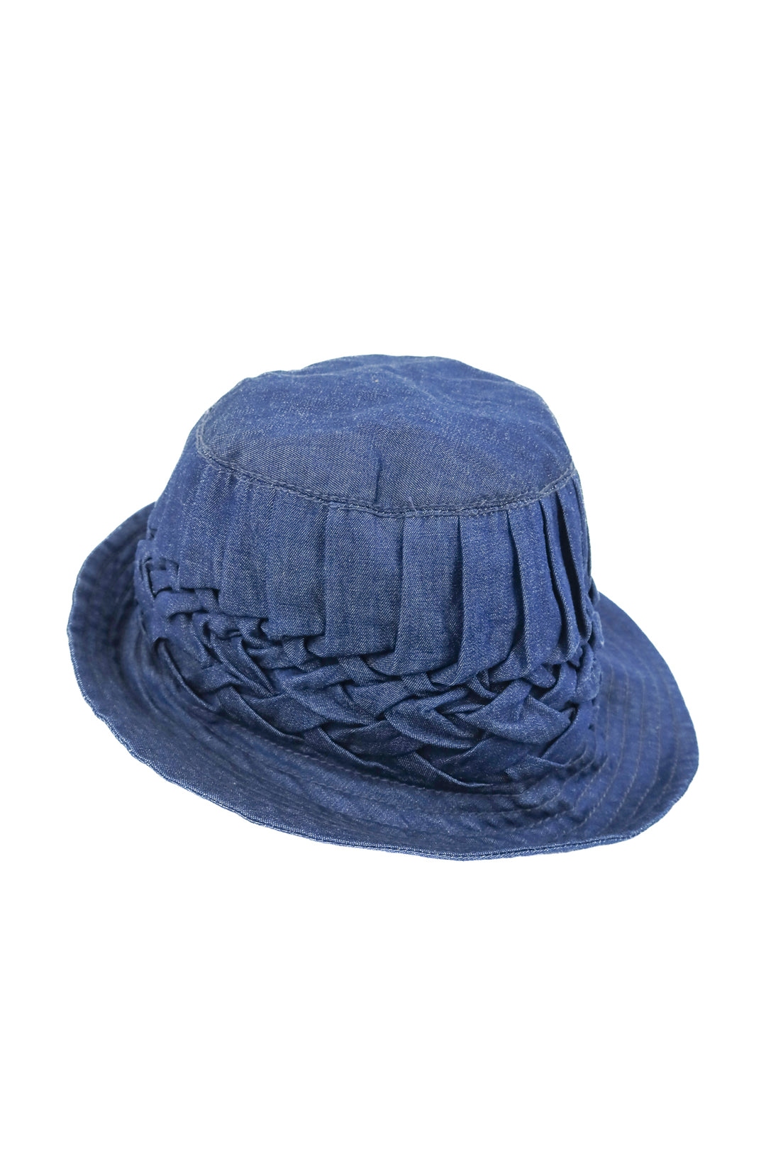 Merlette denim hat (OS; retail $140)