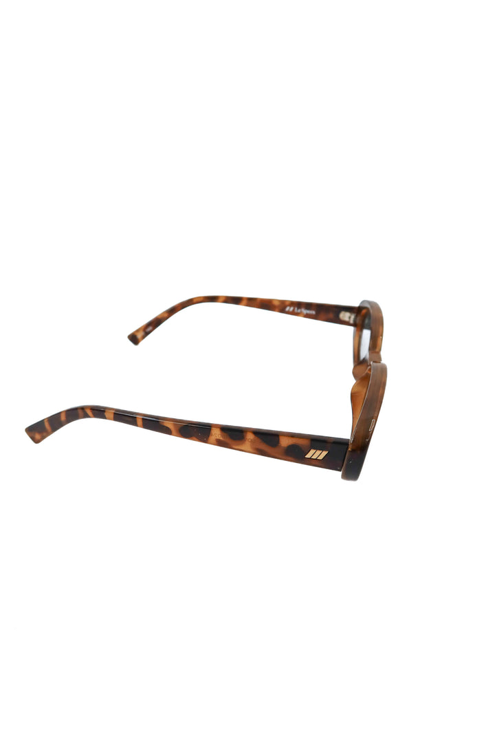 Le specs tortoiseshell oval sunglasses