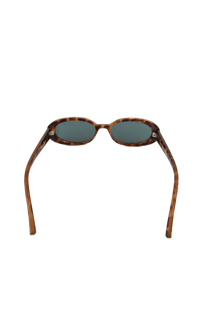 Le specs tortoiseshell oval sunglasses