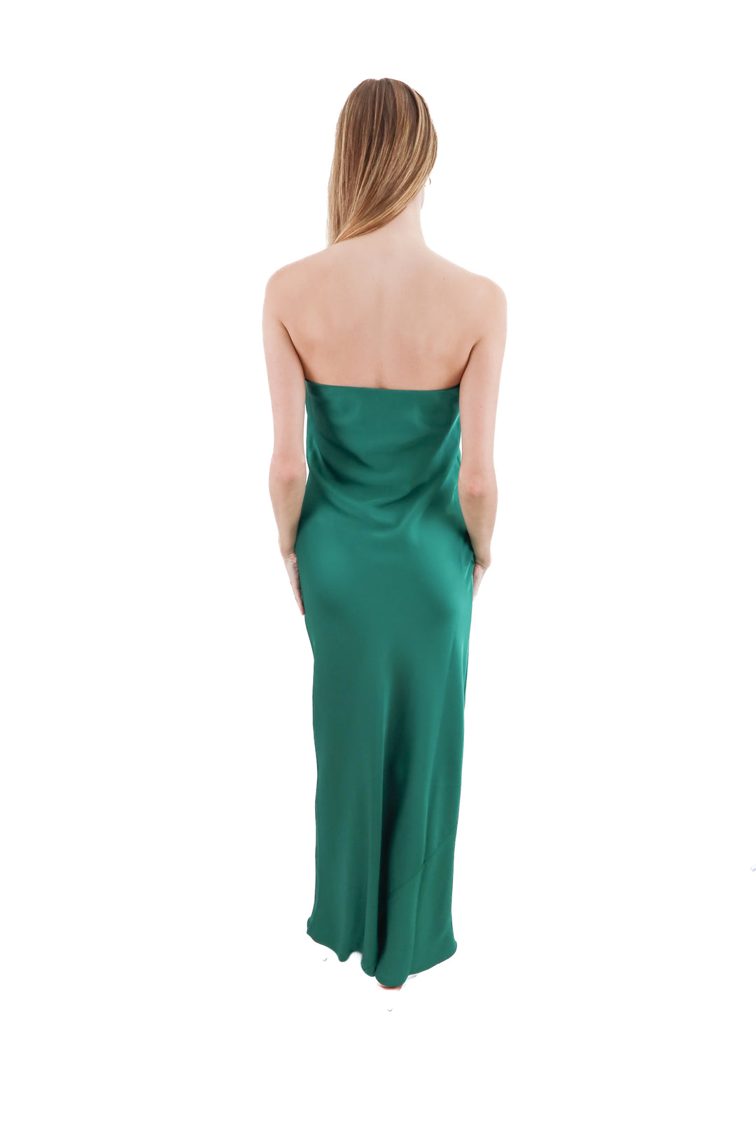 by anthropologie emerald green strapless dress nwt (xs; retail $168)