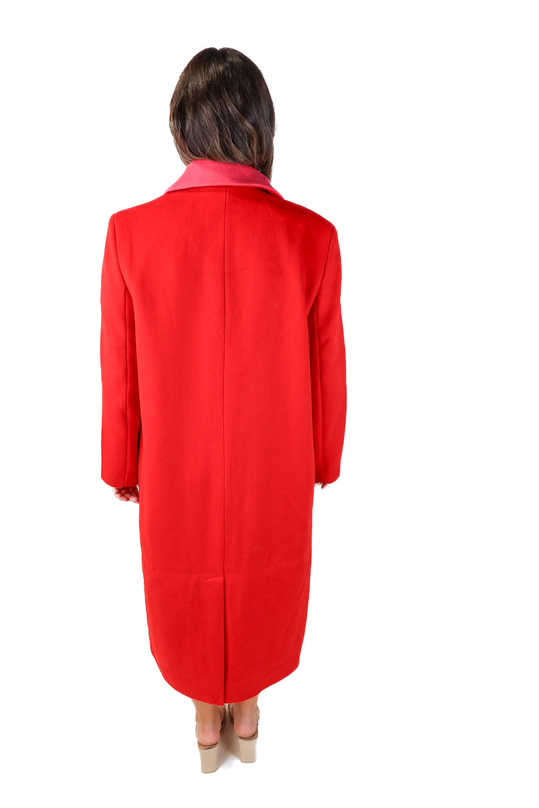 never fully dressed red/pink wool coat NWT (XL)