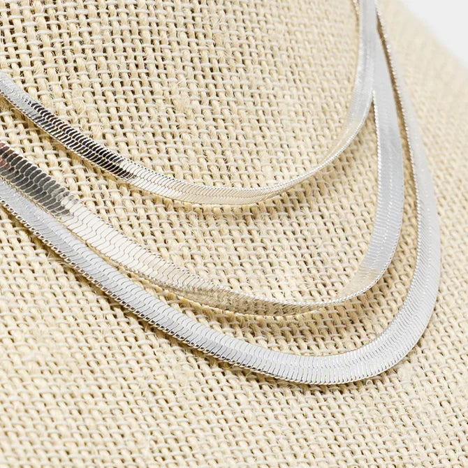 Ella Langley  X Mary Kathryn Designs Silver Triple Threat Necklace