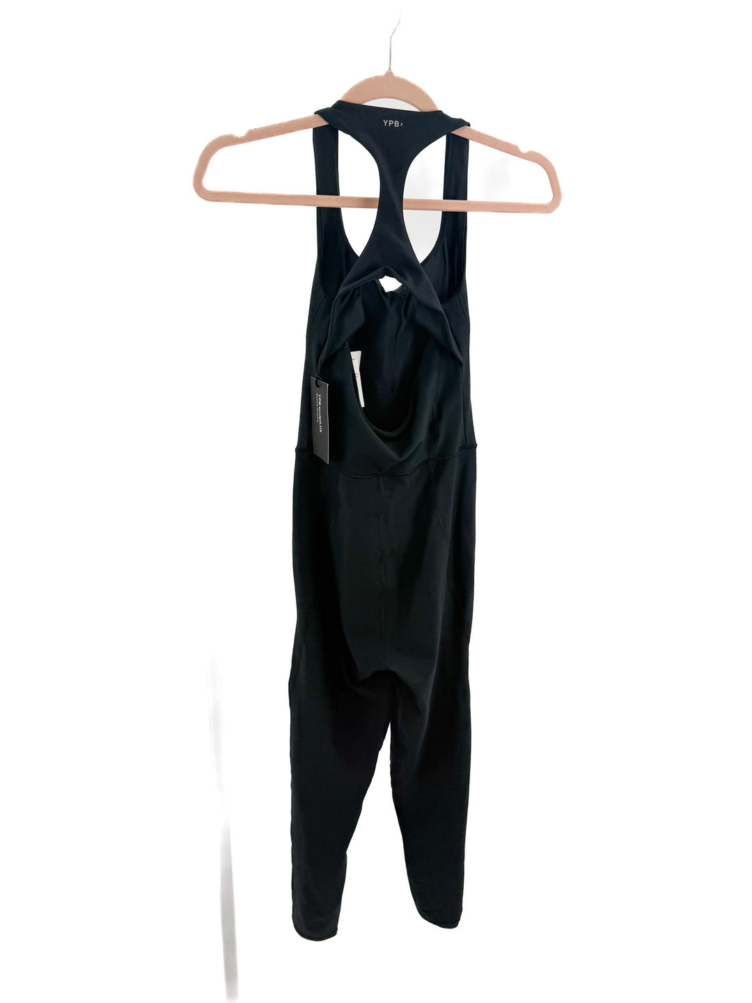 ypb black active jumpsuit NWT (xs; retail $100)