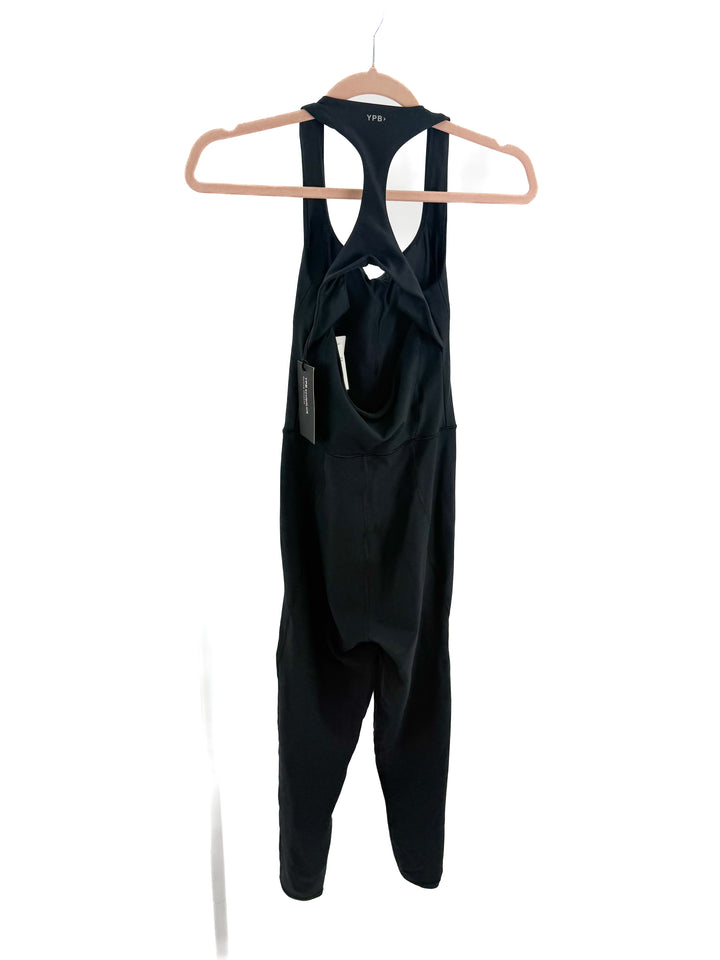 ypb black active jumpsuit NWT (xs; retail $100)