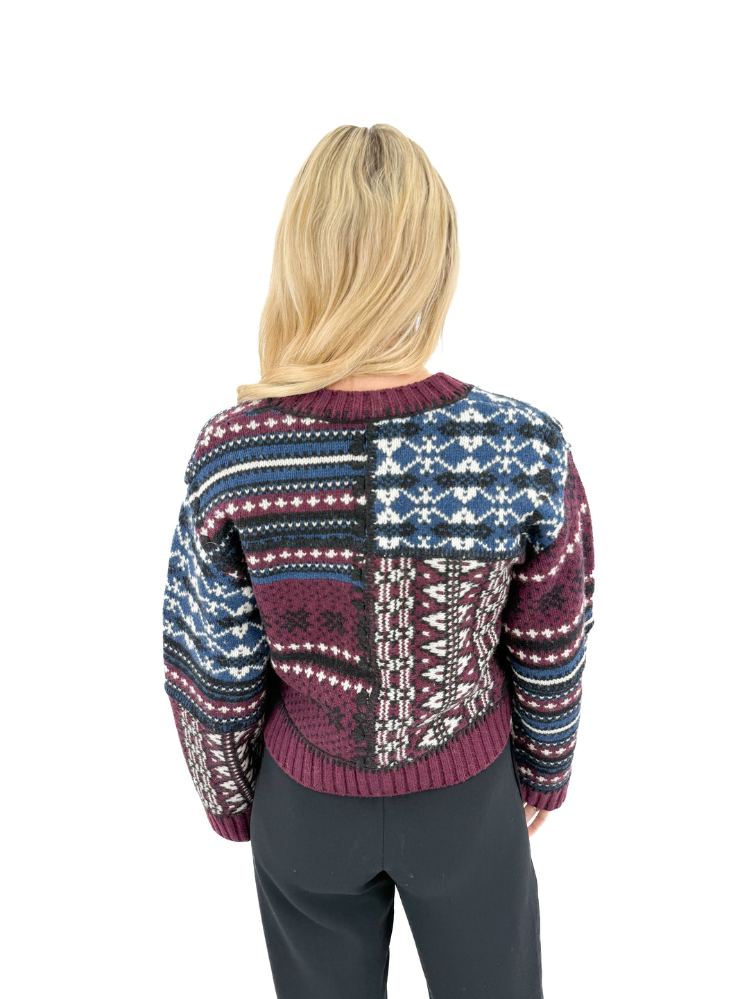 sea ny linea fair isle knit cardigan NWT (S; retail $450)