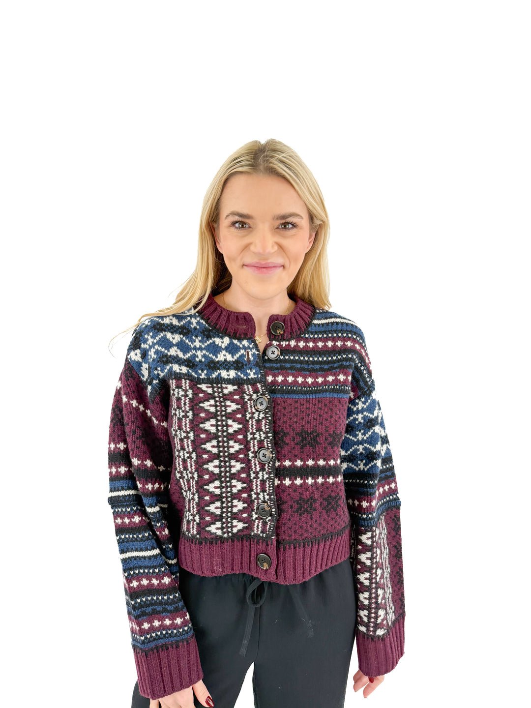 sea ny linea fair isle knit cardigan NWT (S; retail $450)