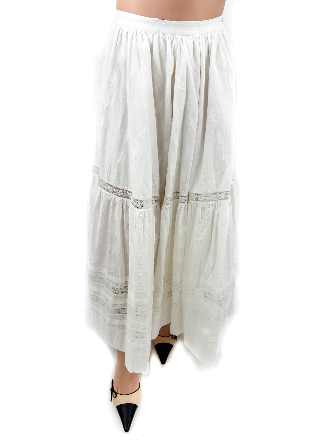 mother white the laced up skirt NWT (S; retail $395)
