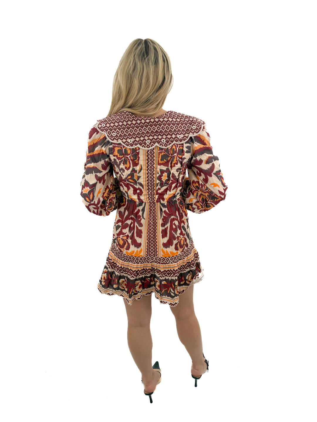 farm rio scalloped collar dress NWT (xxs; retail $260)