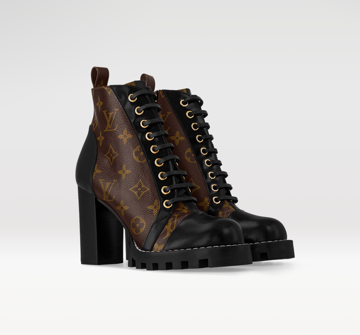 Louis Vuitton Star Trail Ankle Boots Monogram Canvas NWOT (38; retail $1,800)