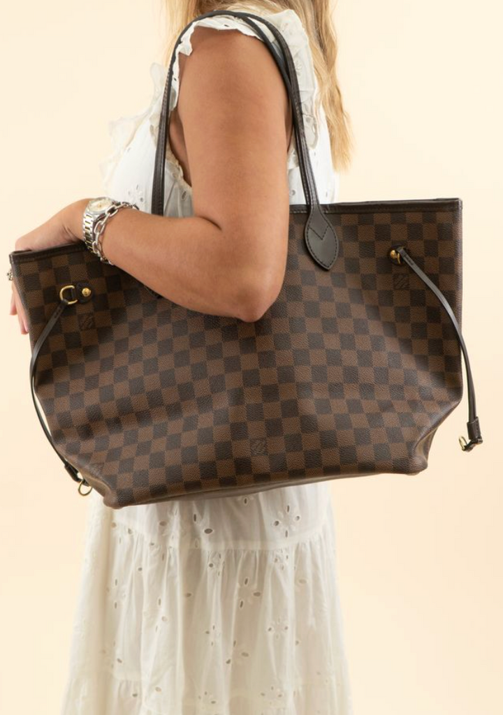 Louis Vuitton Limited-Edition Damier Ebene MM Neverfull (retail $2,240)