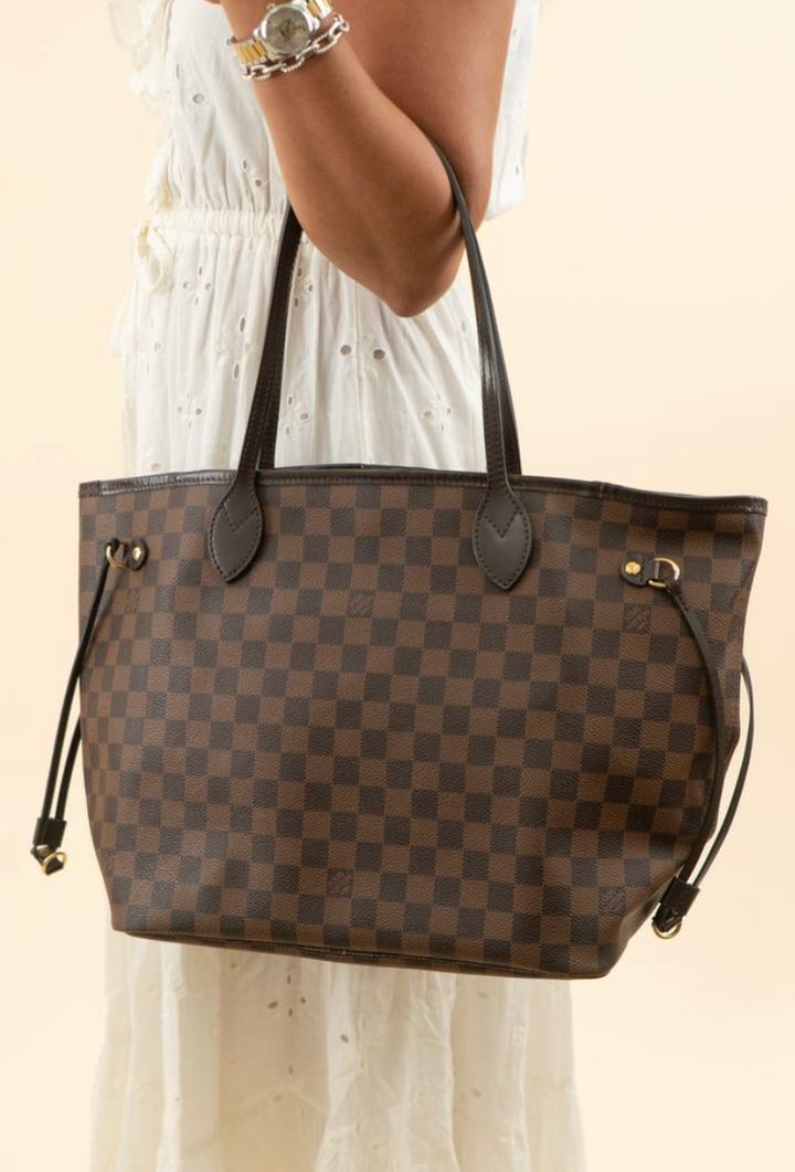 Louis Vuitton Limited-Edition Damier Ebene MM Neverfull (retail $2,240)