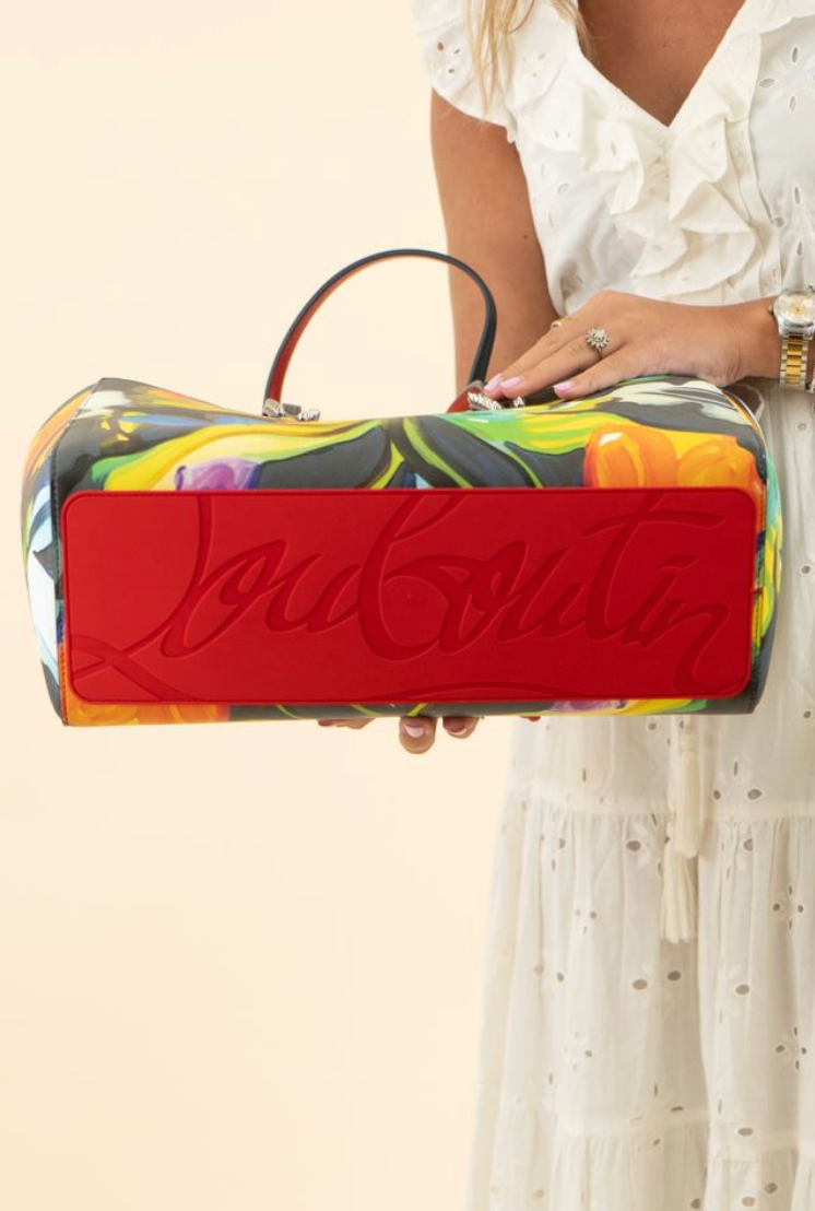 Christian Louboutin Cabata Floral Leather Tote Bag NWOT (retail $1,790)