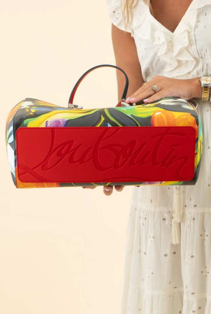 Christian Louboutin Cabata Floral Leather Tote Bag NWOT (retail $1,790)