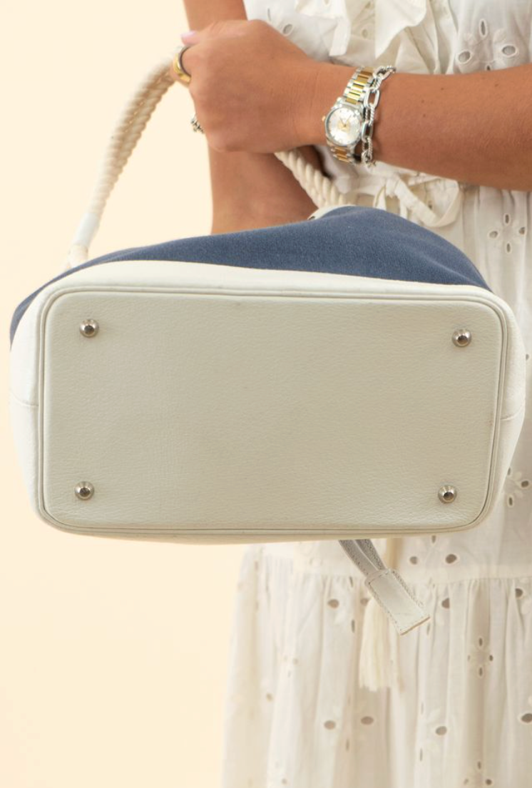 Burberry Navy Bucket Bag