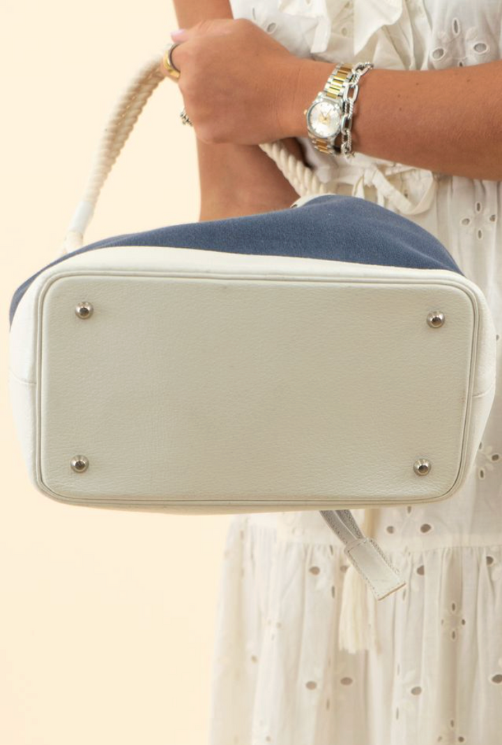 Burberry Navy Bucket Bag