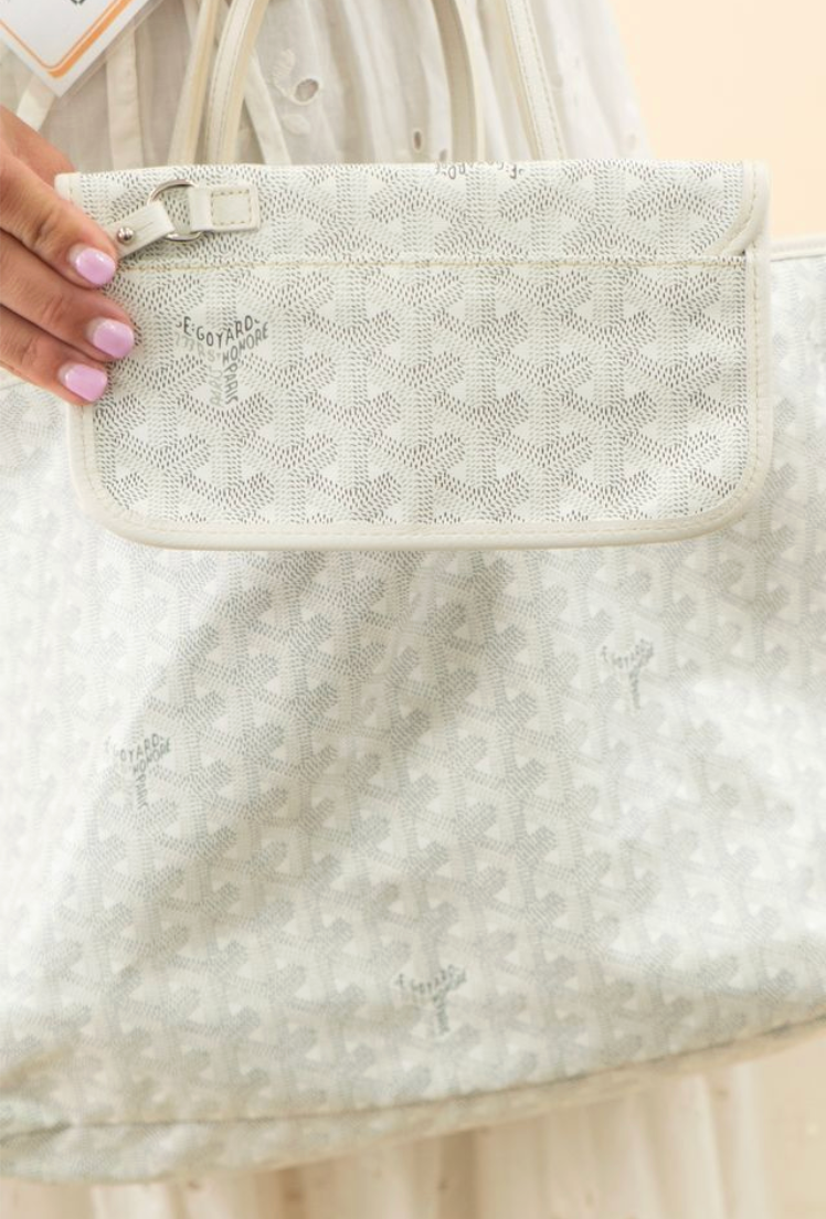Goyard Goyardine St. Louis PM in White NWOT
