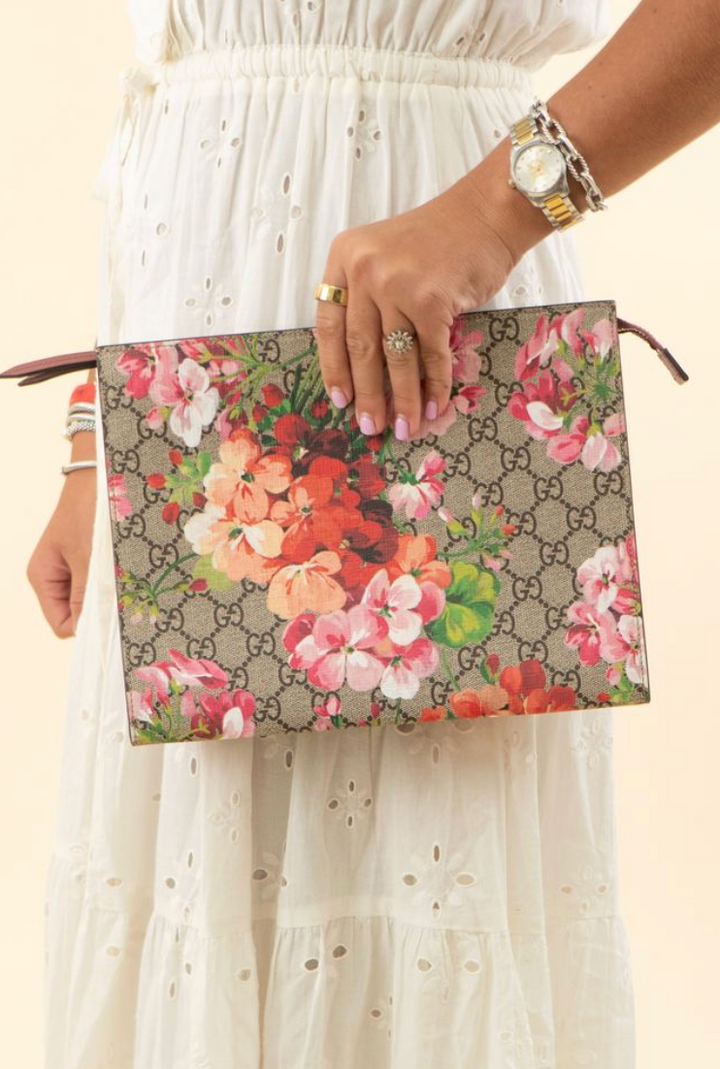 Gucci Floral Clutch NWT